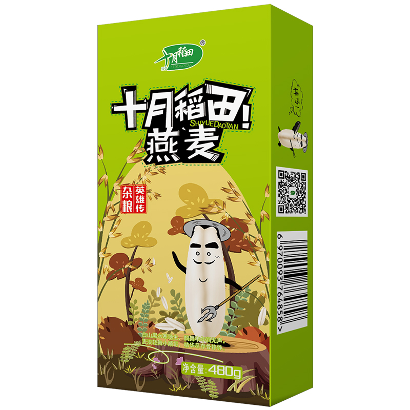 十月稻田 燕麦米 480g*3盒