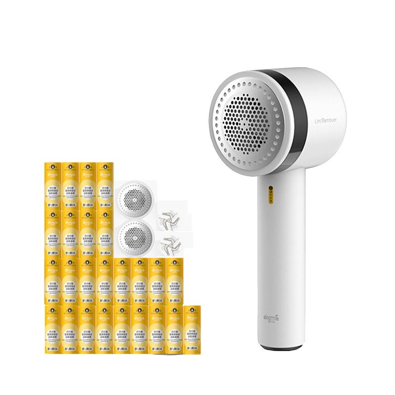 德尔玛(Deerma)充电式毛球(25卷+2刀头+2网) 修剪器去球器除毛粘毛两用 MQ810+HC222