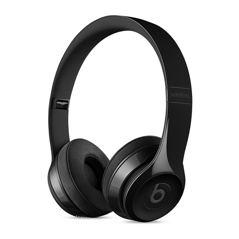 Beats Solo3 Wireless 无线蓝牙耳机 头戴式蓝牙耳机 带麦可通话跑步运动耳机 黑色