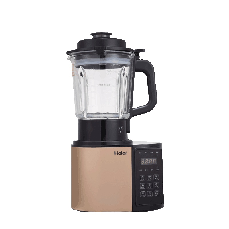 海尔(Haier)破壁机 晶钻Q2A强电机六叶锯齿钝刀12h智能预约八项功能触控菜单ABS食品级材料低噪冷热双用智能破壁