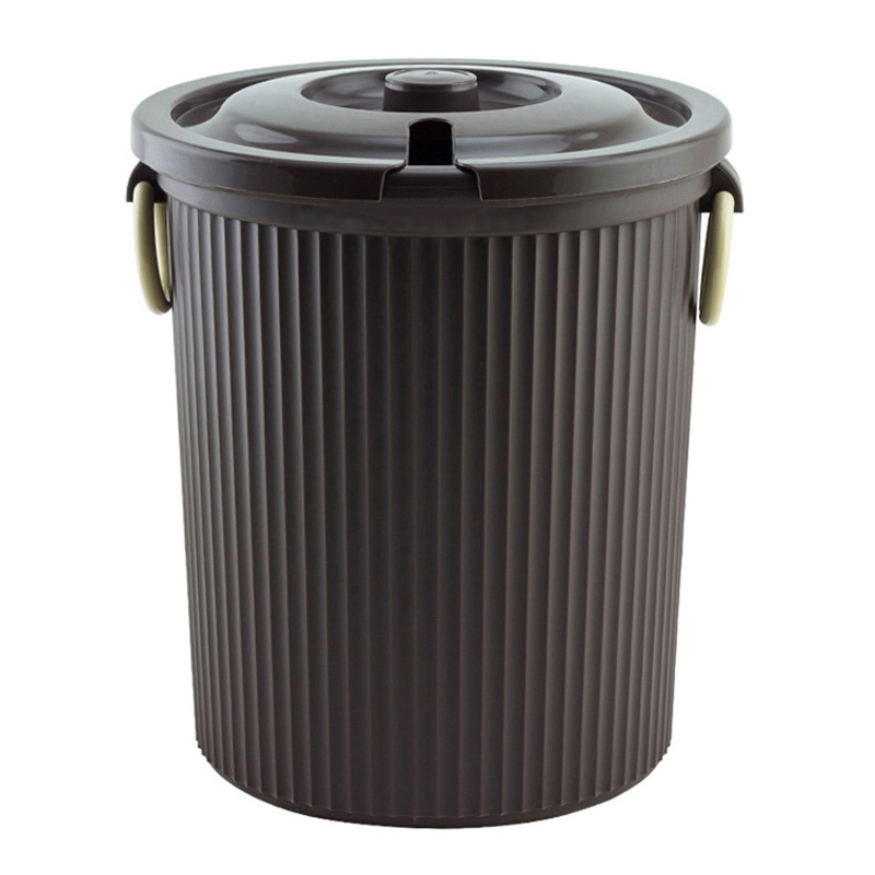 禧天龙 带盖茶渣桶 加厚塑料茶水桶 T-8080