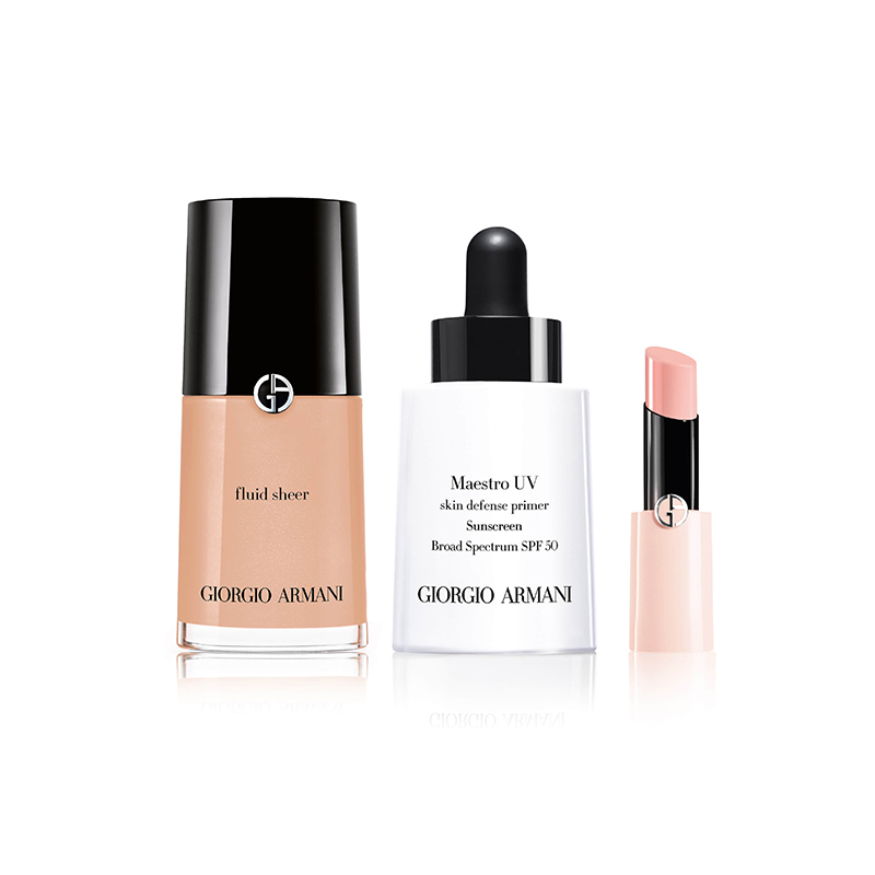 GIORGIO ARMANI阿玛尼 2018 彩妆套装组 30ml+3oml+0.05oz