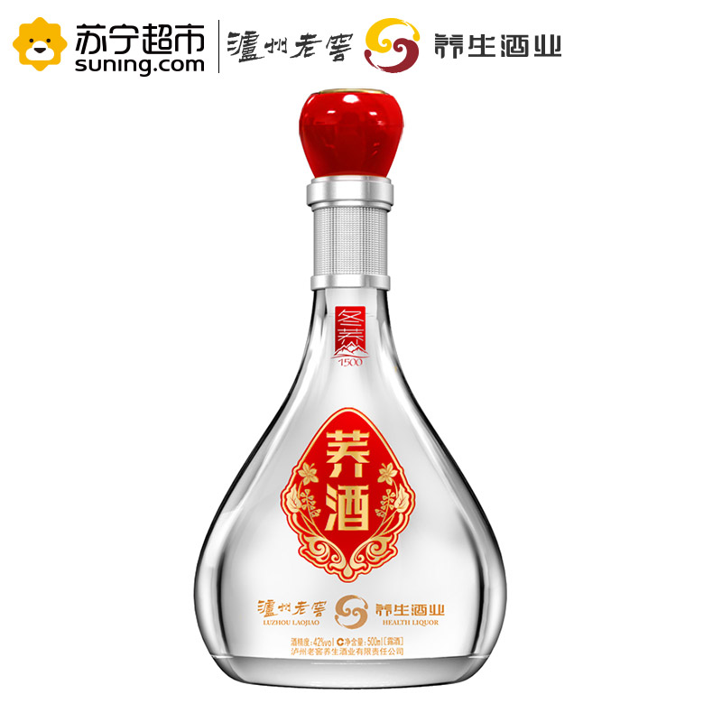 泸州老窖 养生酒 42度荞酒冬荞1500 500ml单瓶装 白酒