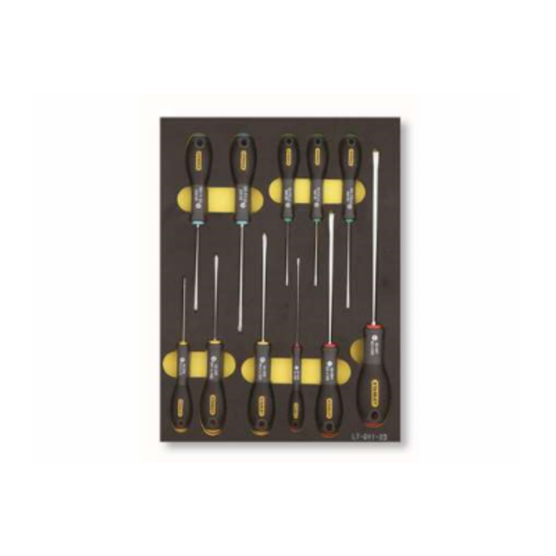 史丹利 StanleyLT-011-2311件套三色柄螺丝批工具托