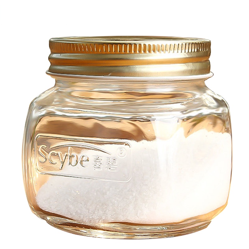 Scybe喜碧 玻璃密封罐储物罐玻璃瓶四季罐蜂蜜罐果酱瓶茶叶罐300ml单支装