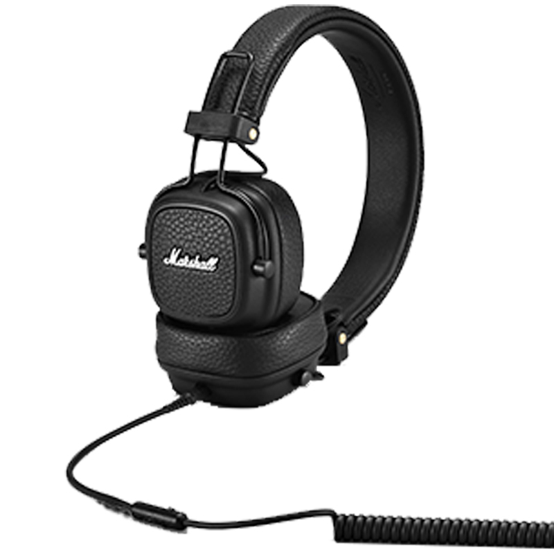 Marshall马歇尔 Major Ⅲ 头戴式耳机重低音可折叠耳麦有线Major 3代耳机 黑色