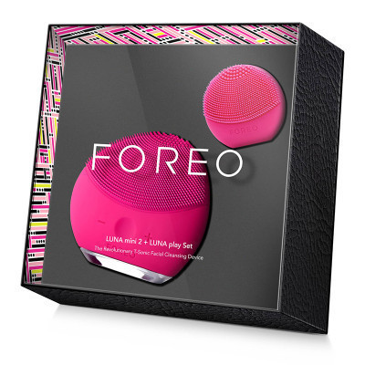 [实惠限量版套装]FOREO 斐珞尔 LUNA mini 2露娜迷你2+LUNA play 趣玩版 娇红色 洁面仪
