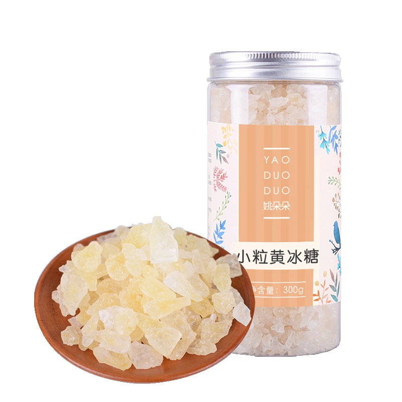 姚朵朵 小粒黄冰糖300g 罐装老冰糖红烧肉材料花茶糖水调料调味品