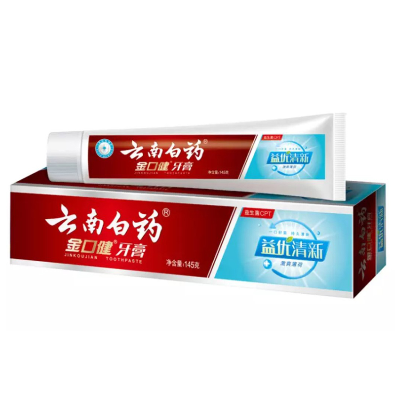 云南白药(YUNNANBAIYAO) 金口健牙膏 冰柠薄荷/激爽薄荷145g