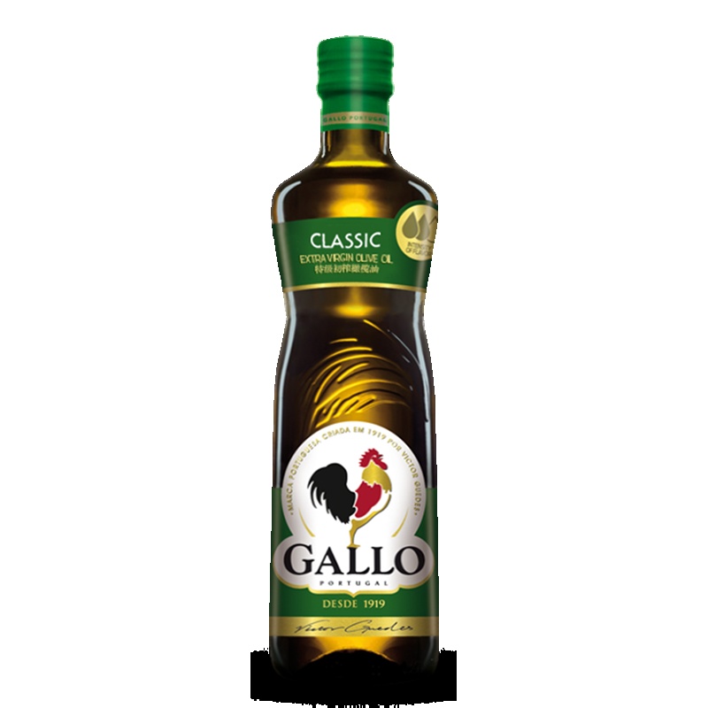GALLO橄露公鸡橄榄油 精选特级初榨橄榄油 葡萄牙原装原瓶进口食用油500ml*2瓶 礼盒装