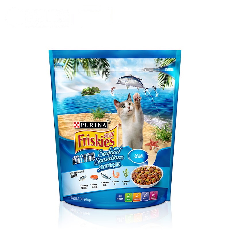 喜跃海鲜拾趣成猫全价猫粮海鲜味1.3kg