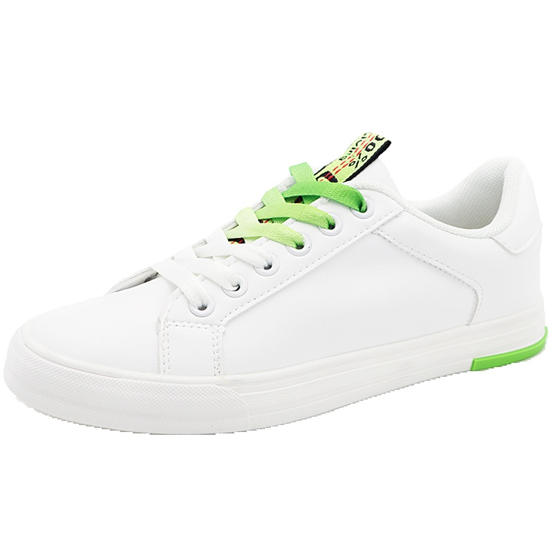 回力(Warrior)小白鞋女士系带春秋季学生鞋韩版百搭平底低帮板鞋潮鞋皮面休闲鞋 WXY-A262T