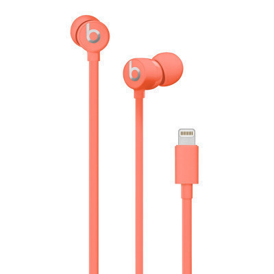 Beats urBeats3 入耳式耳机 Lightning接口 手机耳机 三键线控 带麦 - 珊瑚色