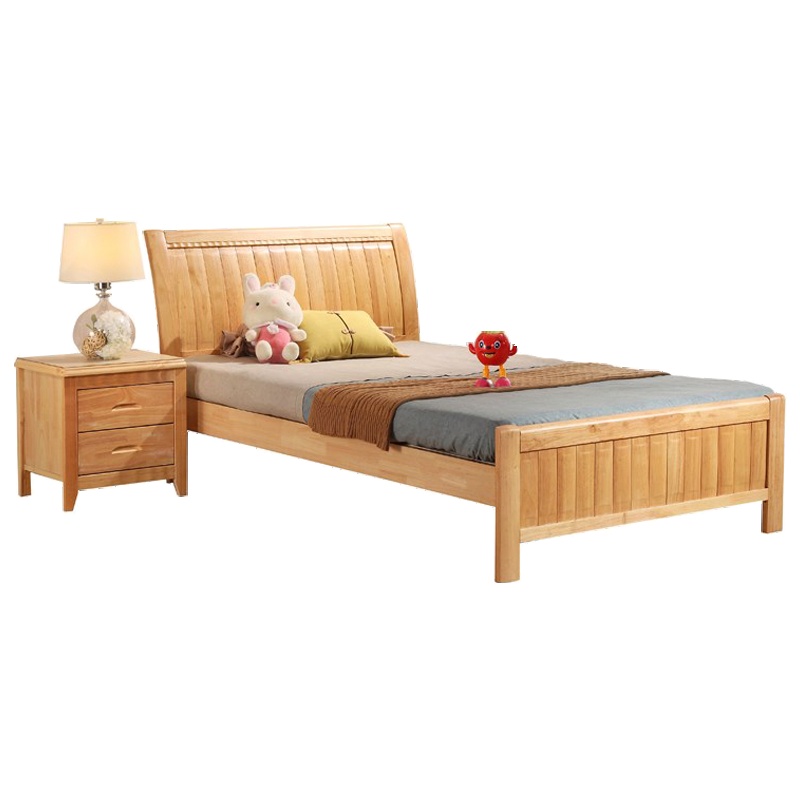 HiBoss实木床接待单人床办公宿舍床简易实木床