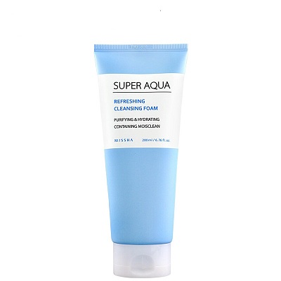 谜尚(MISSHA) 水清颜舒润洁面泡沫 洁面霜 200ml(深层清洁 清爽舒适)苏宁自营 [正品保障]