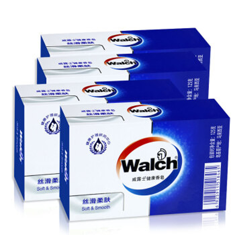 威露士（Walch） 125g*4盒 丝滑柔肤深层控油补水保湿香皂 1件18包 72块 NH