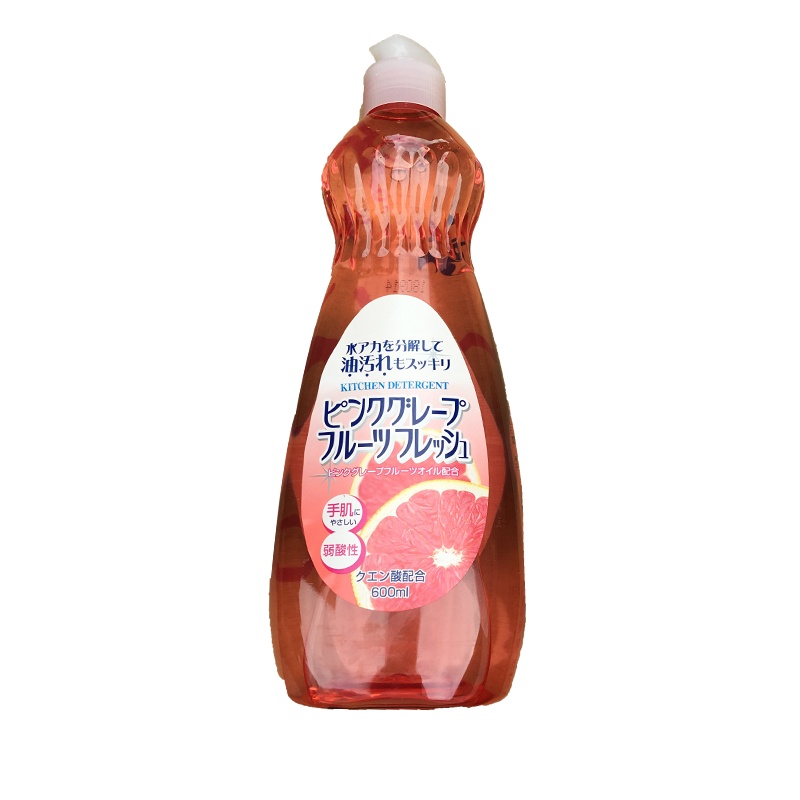 [轻松去油渍]ROCKET/火箭石碱多功能清洁剂洗洁精 西柚香 600ml/瓶
