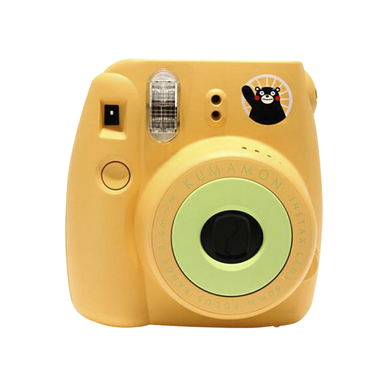 富士(FUJIFILM)INSTAX 一次成像相机立拍立得 mini8 熊本熊套装 黄色 (含10张相纸)