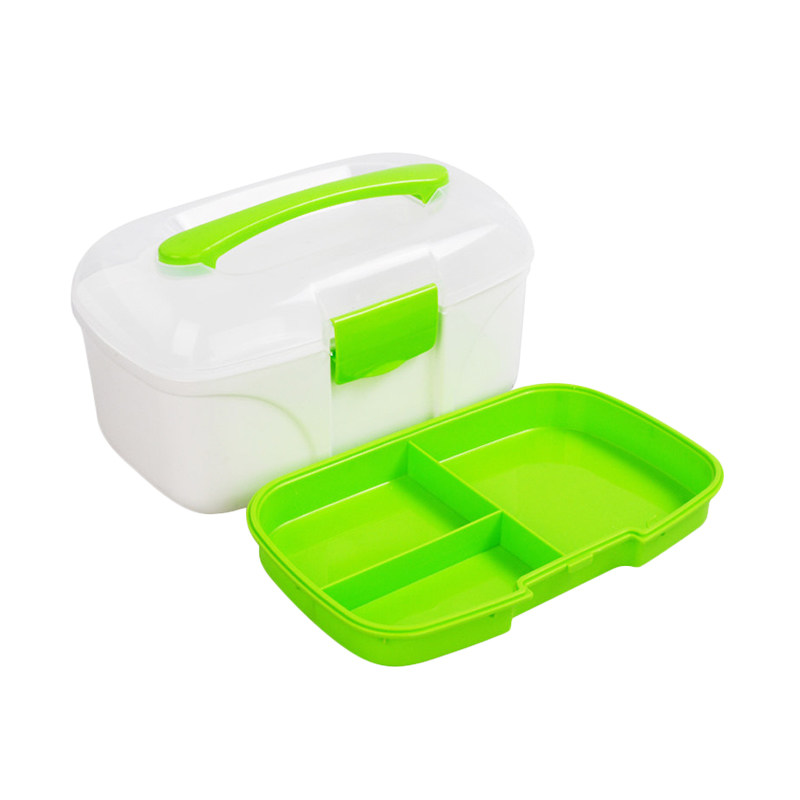 飞达三和 收纳盒1件多用储物盒收纳箱药箱多用杂物箱 颜色随机