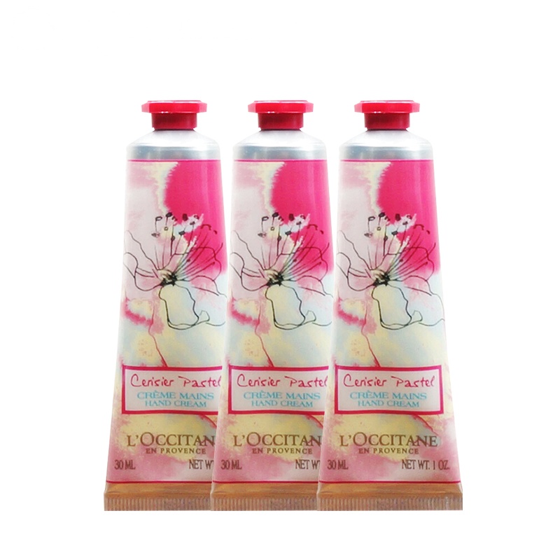 欧舒丹(L'OCCITANE)粉彩樱花润手霜30ml*3个一组 护手霜 滋润保湿