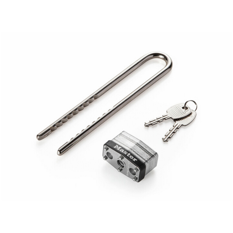 玛斯特锁 MASTER LOCK 7mm锁钩,79-136mm可调锁钩净高,44mm宽双横闩无胆千层锁
