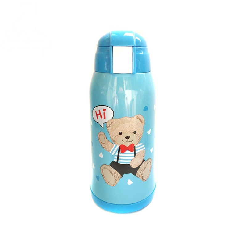精典泰迪(Classic Teddy) 水杯TDPO-S550C 双层不锈刚 烤漆杯不掉色 送杯套儿童男宝女宝可爱保温杯