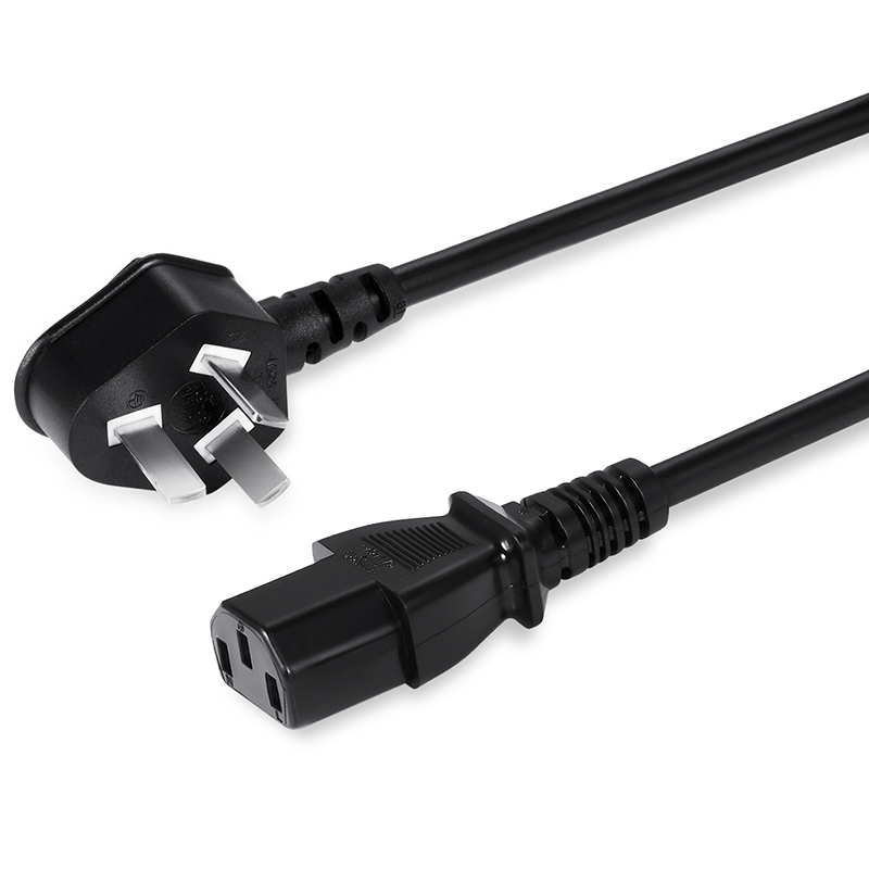 包尔星克PowerSync 纯铜电脑主机显示器品字尾三孔电源线延长线 黑色 1.5米