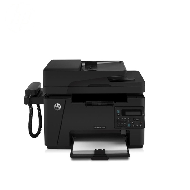 惠普(HP)M128fp A4黑白激光多功能一体机 (打印 复印 扫描 传真 + 电话手柄)