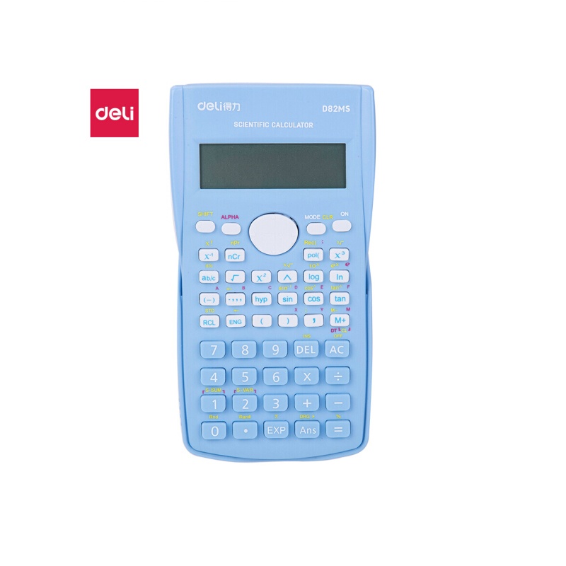 得力 时尚函数计算器 240种功能科学计算机 适用于初高中生 (蓝) D82MS