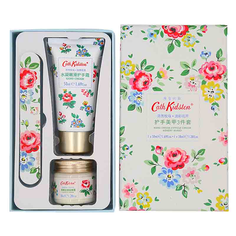 凯思·金德斯顿(Cath Kidston) 淡彩花开 护手美甲3件套（50ml+38ml+指甲砂锉）