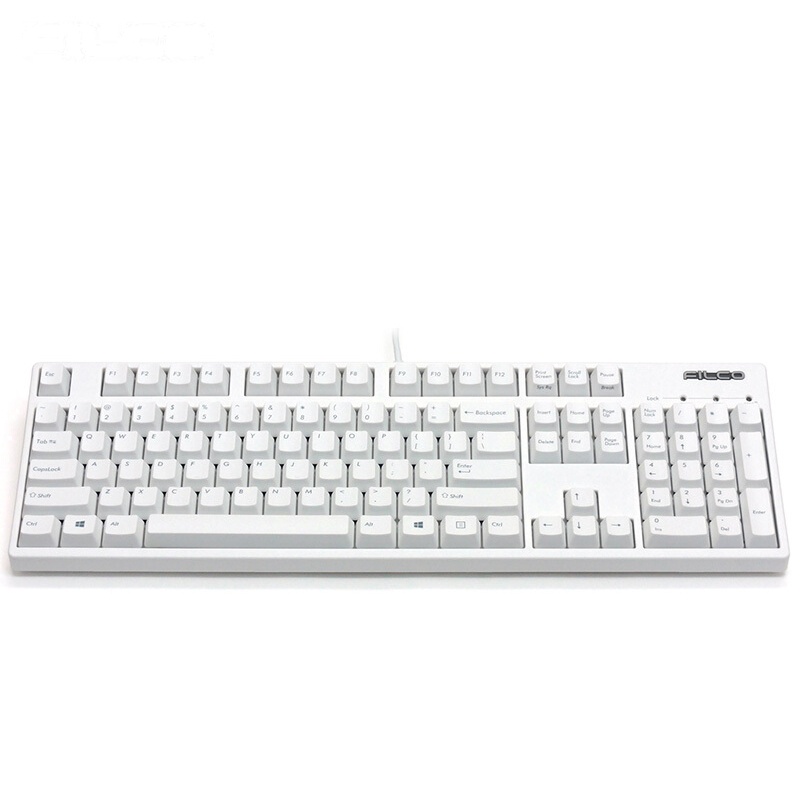 斐尔可 FKBN104M/EMW2「104圣手二代」纯白色茶轴 机械键盘