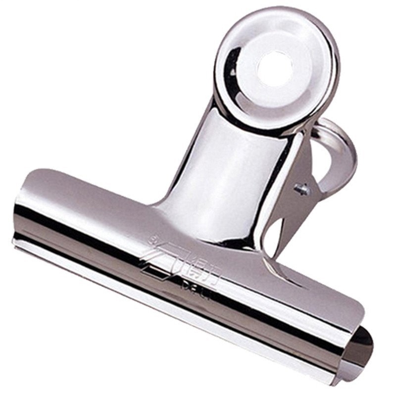 得力(deli) 9523不锈钢书夹(中号)51mm 6只/包 6包装