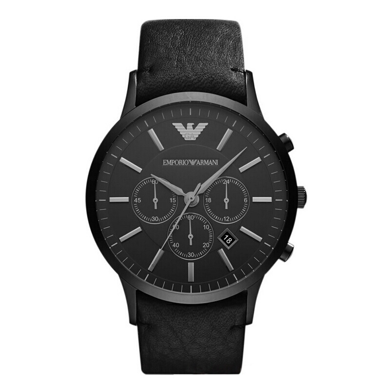 阿玛尼(EMPORIO ARMANI)日历计时男士手表 欧美品牌时尚石英表男 AR2461