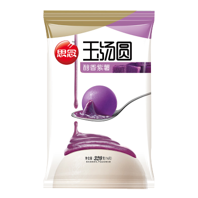 思念 玉汤圆 醇香紫薯口味320g 速冻汤圆 冷冻食品 元宵节