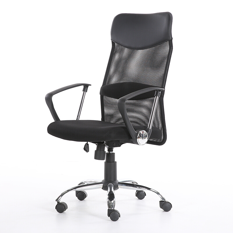 中伟(ZHONGWEI)电脑椅办公椅子人体工学椅家用转椅网椅休闲椅子高靠背黑色