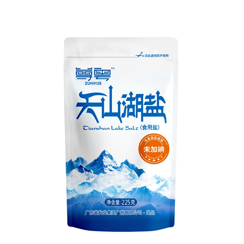 尊粤未加碘天山湖盐225g