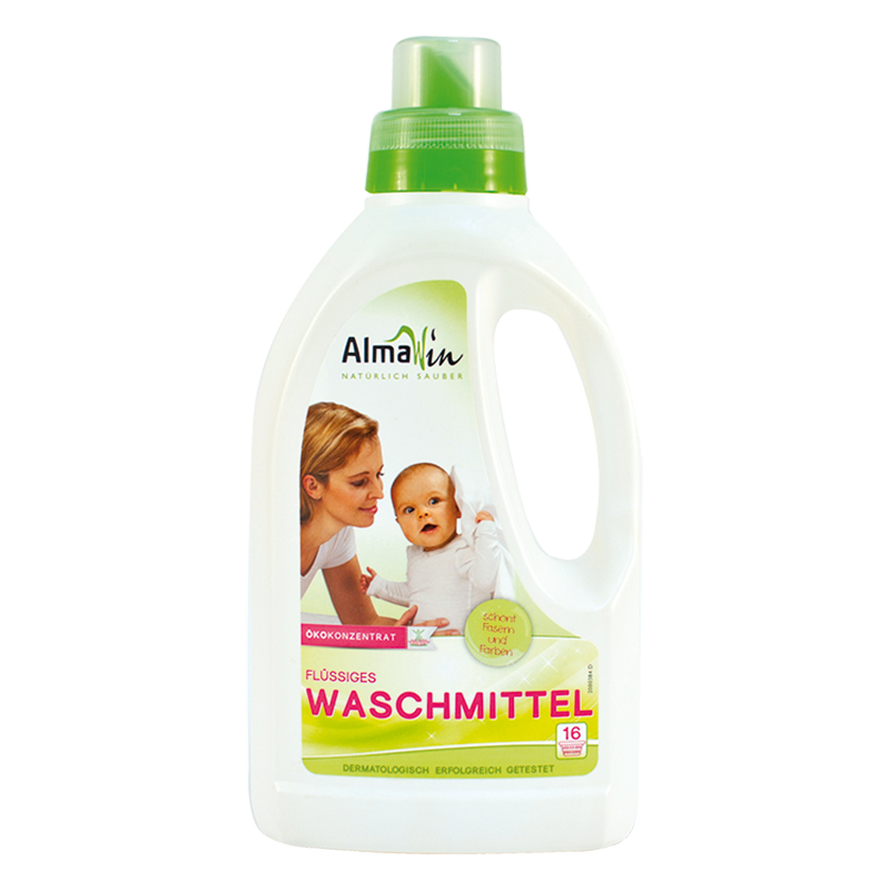 德国原装进口Almawin婴儿洗衣液新生儿宝宝专用儿童正品皂液750ml