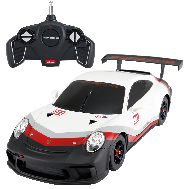 星辉(Rastar)1:18保时捷911 GT3 Cup遥控车儿童遥控赛车玩具59400白色