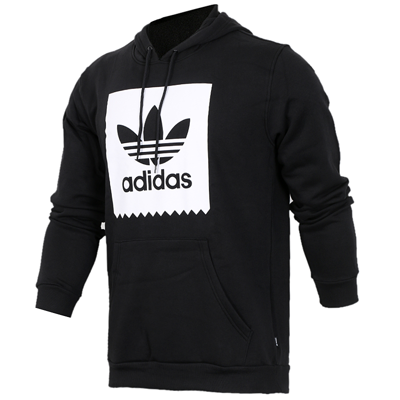 阿迪达斯(adidas)三叶草男装运动卫衣连帽套头衫CW2358