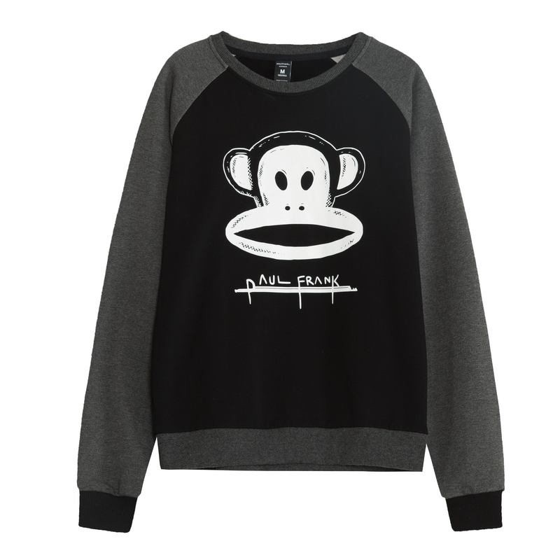 [自营]大嘴猴(paul frank)女士潮流青春休闲时尚Logo舒适透气套头卫衣PFATT173095W