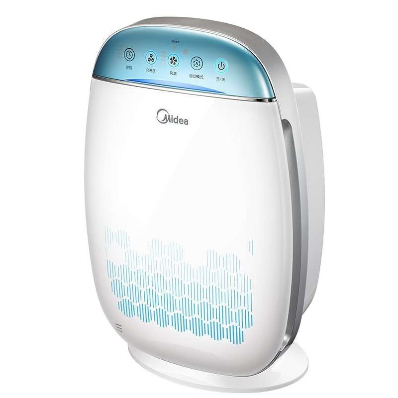 美的(Midea)空气净化器KJ20FE-NH5 除PM2.5除甲醛除烟尘 一键负离子 适用面积10-19㎡