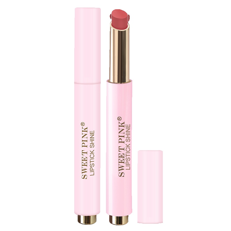 粉色安琪sweetpink 水漾按压口红(玫瑰粉)2G易上色;淡化唇色;保湿;防水;防冻裂;不易脱妆