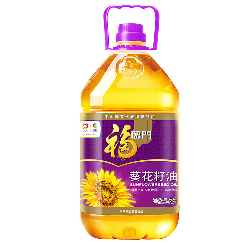 福临门 葵花籽油（非转基因） 5L/瓶 4瓶/箱（单位：箱）-