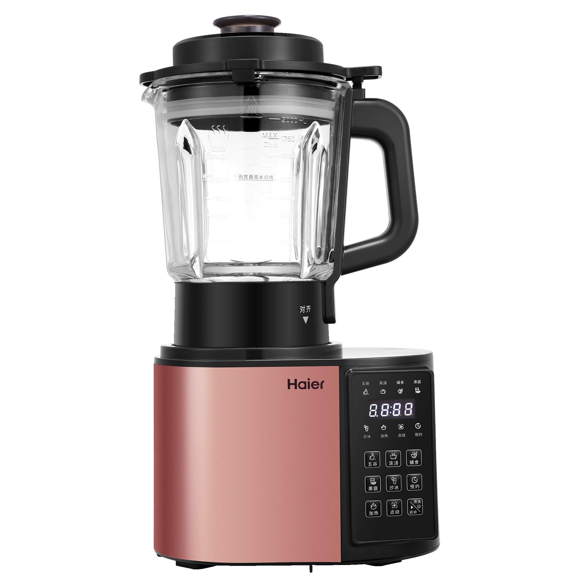 海尔(Haier) G6 破壁机 分离电机控制系统 预约定时 一键保温香槟金