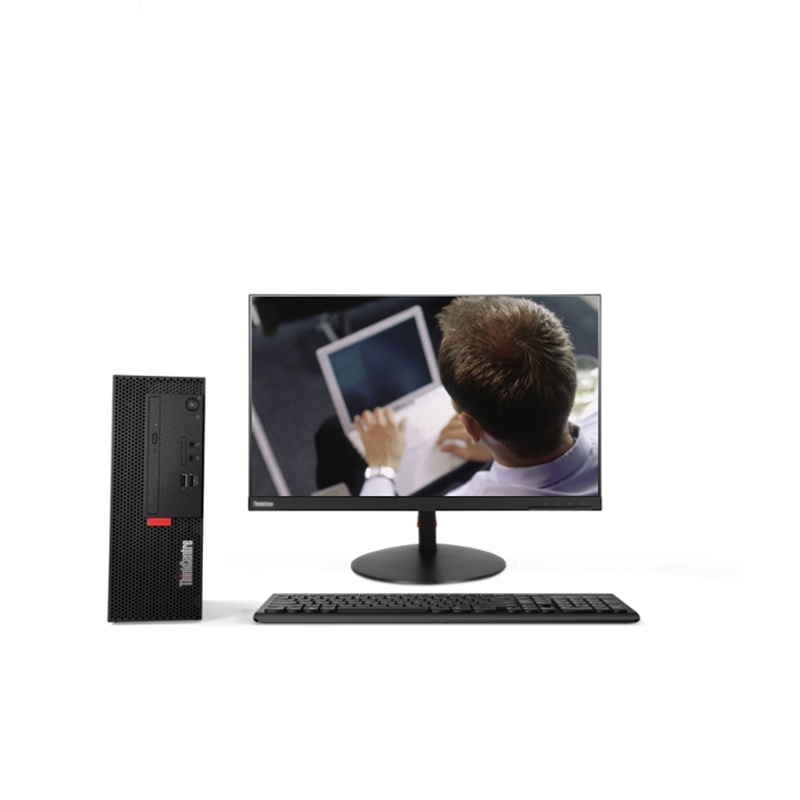 联想 ThinkCentre M710E 19.5寸电脑(I3-7100 4G+16G加速卡 1T 刻录 WIN10)