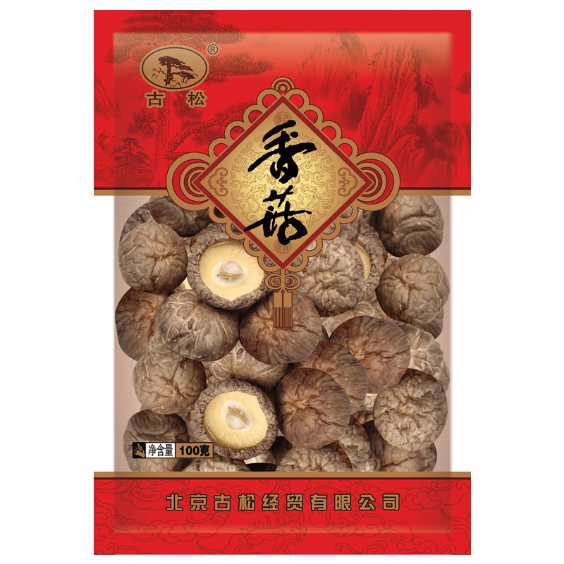 古松 香菇100g 南北干货 菌菇 蘑菇食用菌 剪脚香菇 煲汤食材 二十年老品牌