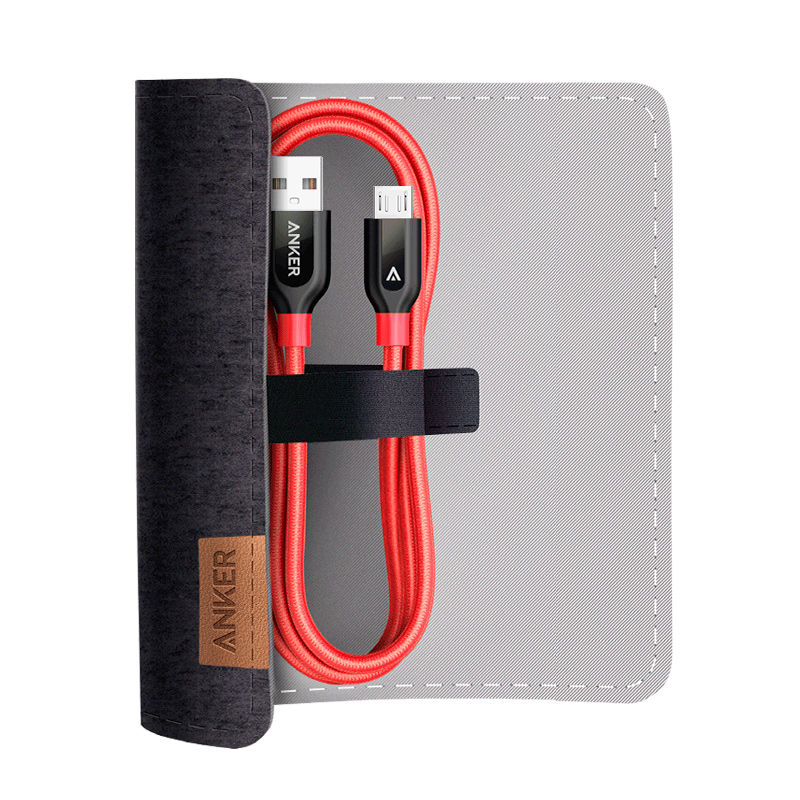 Anker PowerLine+ 0.9米 Micro USB 数据线 红色