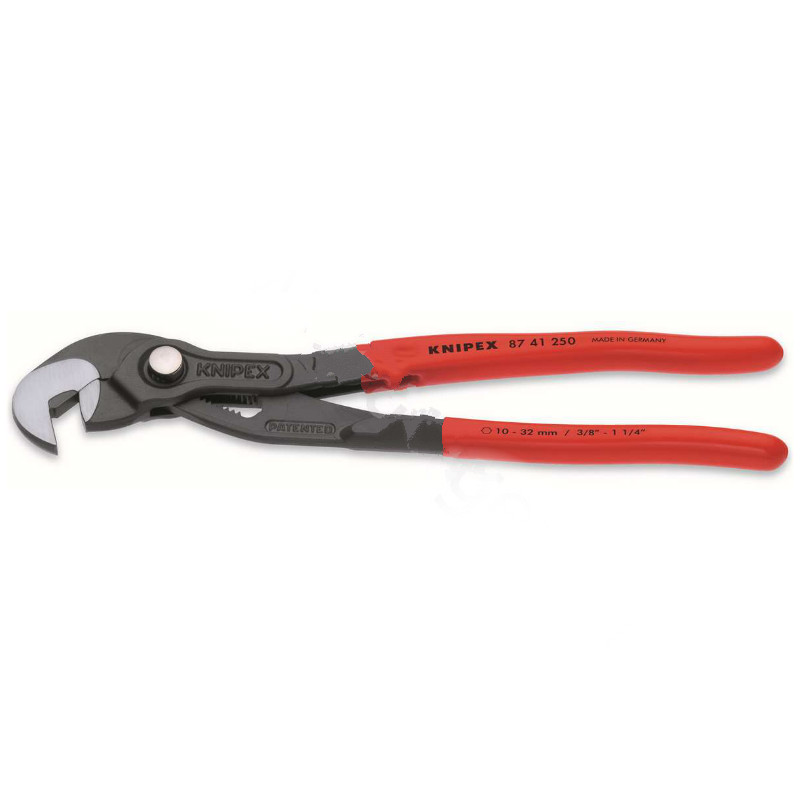 凯尼派克 KNIPEX 87 41 250250mm多功能管钳(防滑涂塑手柄,抛光头部)