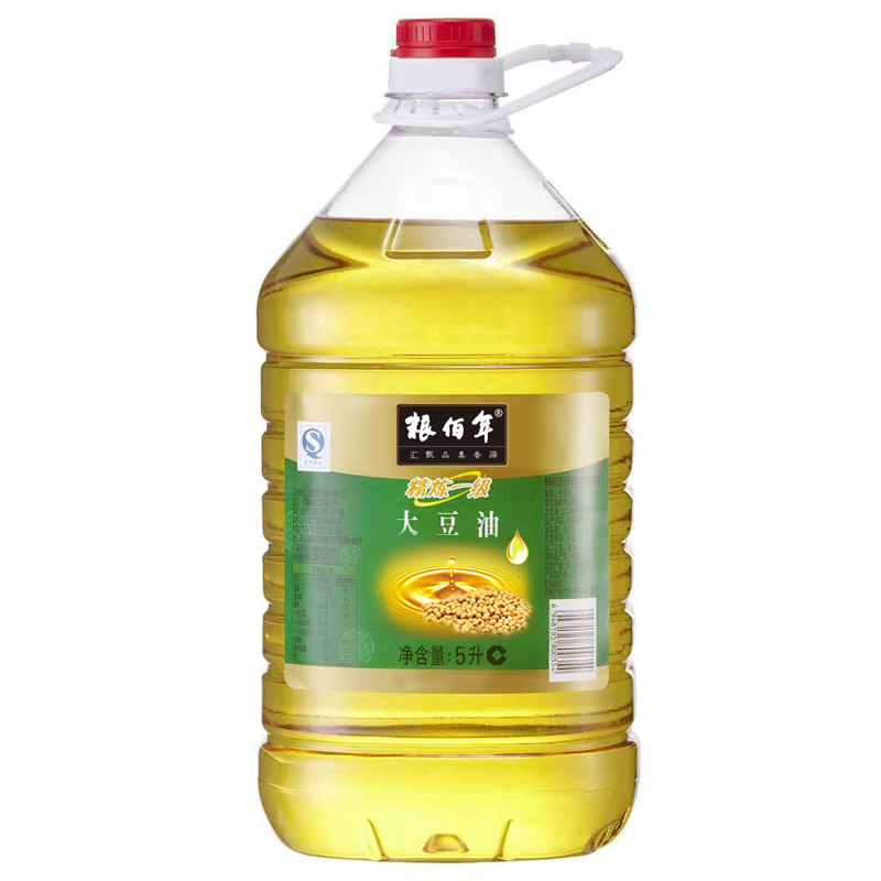 粮佰年 一级精炼5L大豆油