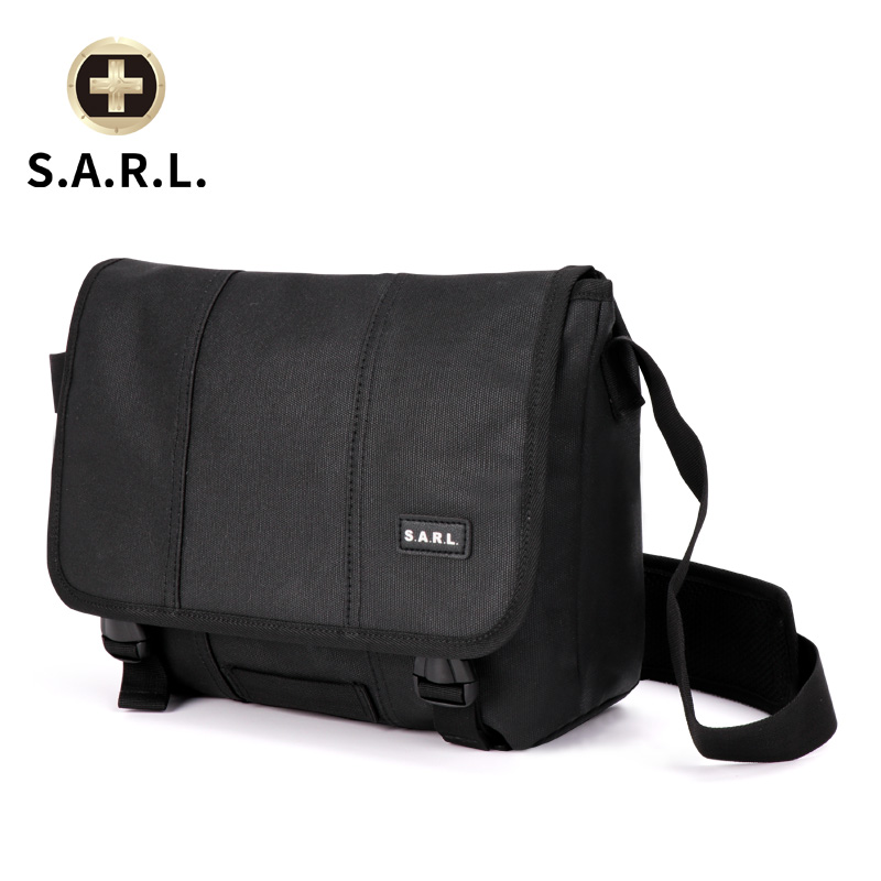 S.A.R.L瑞士单肩电脑包 男女通用短途旅游包 休闲尼龙单肩包 大容量可放10.1英寸